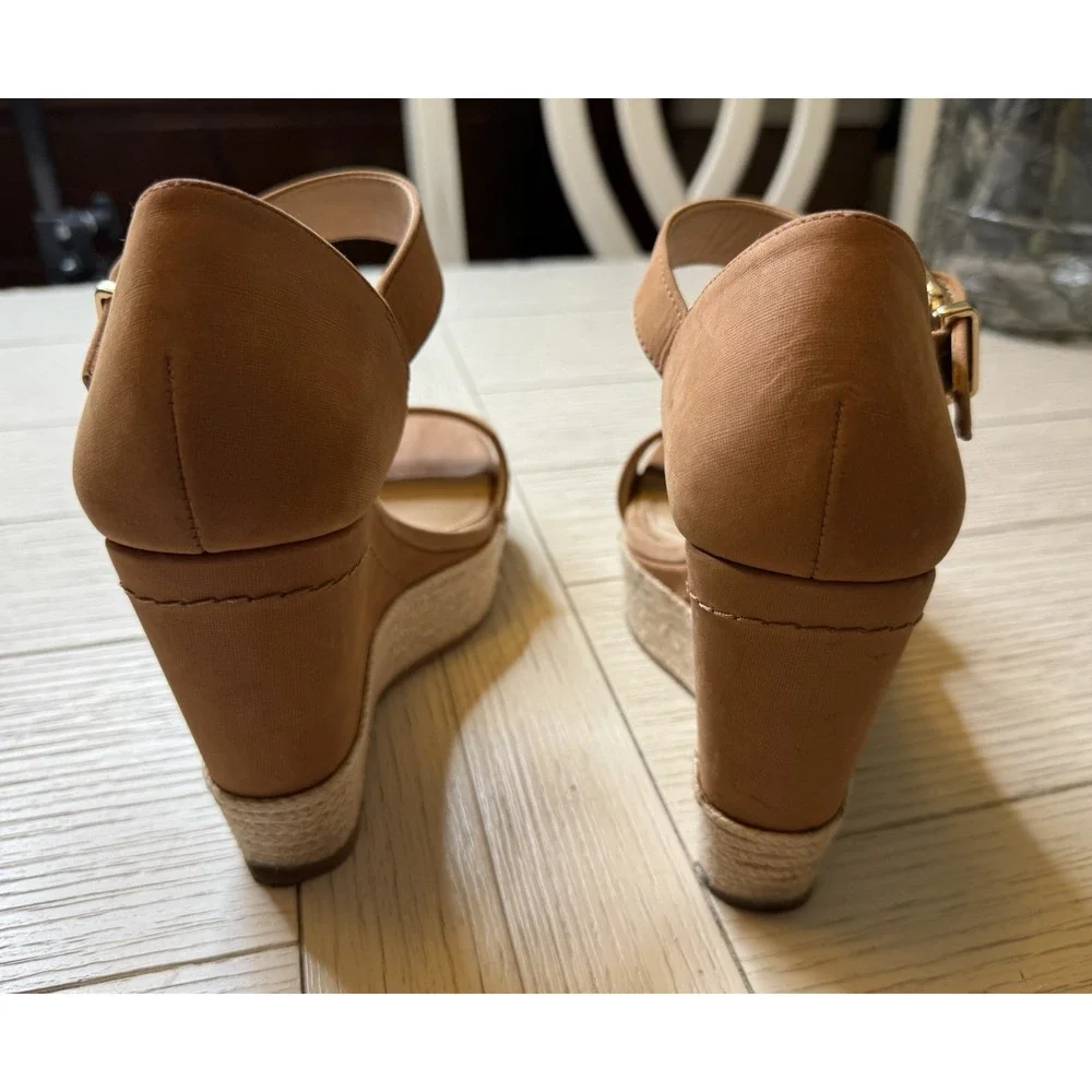 Antonio‎ Melani Women Tan Leather Strappy Espadrille 4